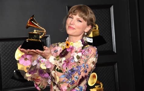 Taylor Swift wins Album Of The Year for 'folklore' at the 2021 Grammys