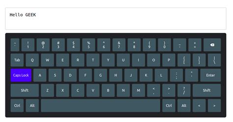 Virtual Keyboard using React - GeeksforGeeks