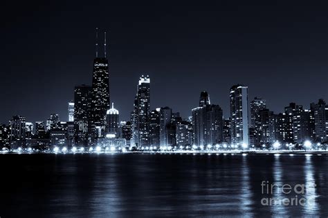 Chicago Skyline Night