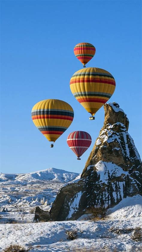 Winter Hot Air Balloon Rides