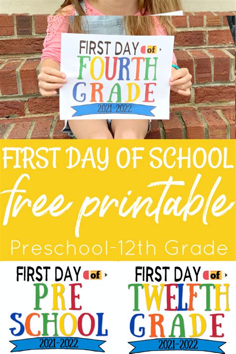 Cute Free First Day Of School Sign 2021 2022 Keeping - vrogue.co