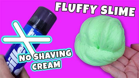 HOW TO MAKE FLUFFY SLIME WITHOUT SHAVING CREAM! No Borax, No Contact Solution Fluffy Slime - YouTube