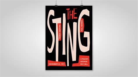 Typographic poster - the Sting :: Behance