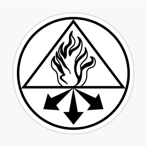 "Red King Hellblazer Occult Protection Sigil Tattoo" Sticker by ...