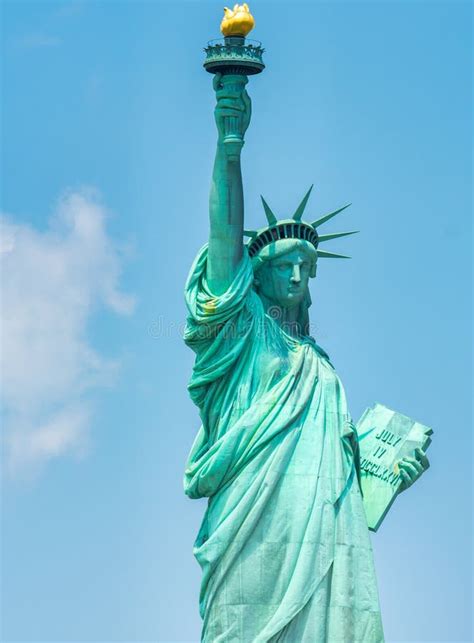 Amazing View of Statue of Liberty from the Ferry Boat Stock Image ...