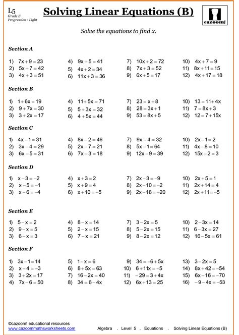 Grade 7 Maths Worksheets