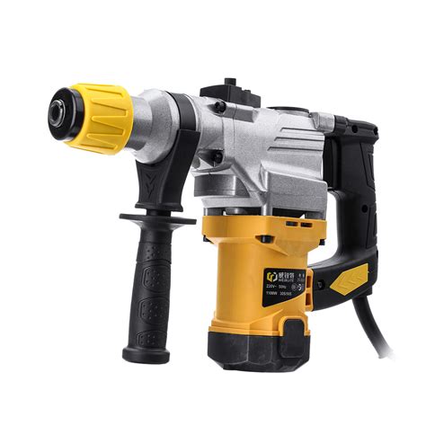 New 1100W 220V 800r/min Electric Demolition Hammer Drill Concrete Breaker with Carry Case ...