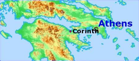 Map - Corinth - BibleBento.com