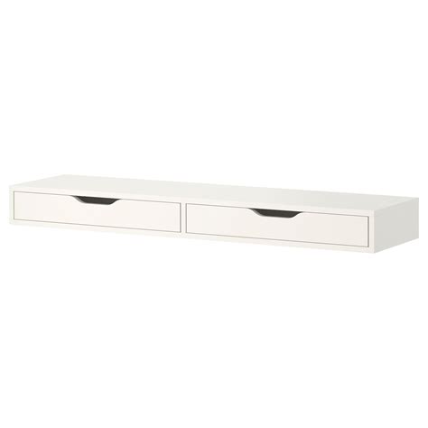 EKBY ALEX Étagère avec tiroirs, blanc, 119x29 cm - IKEA | Drawer shelves, Ikea ekby, Drawers