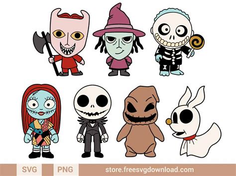 Jack and Sally Love SVG & PNG Free Nightmare Before Christmas | Free SVG Download
