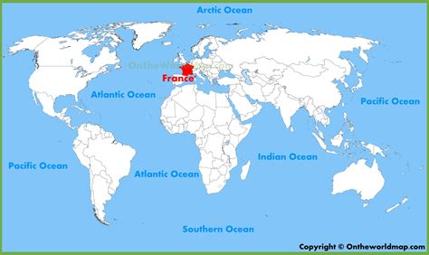 France location on the World Map