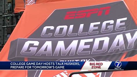 ESPN College GameDay hosts talk Huskers and preparations for game ...