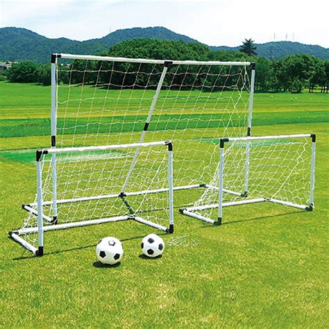 Vandue 6' x 4' Backyard Soccer Goal (Set of 2) with Nets, Stakes and ...