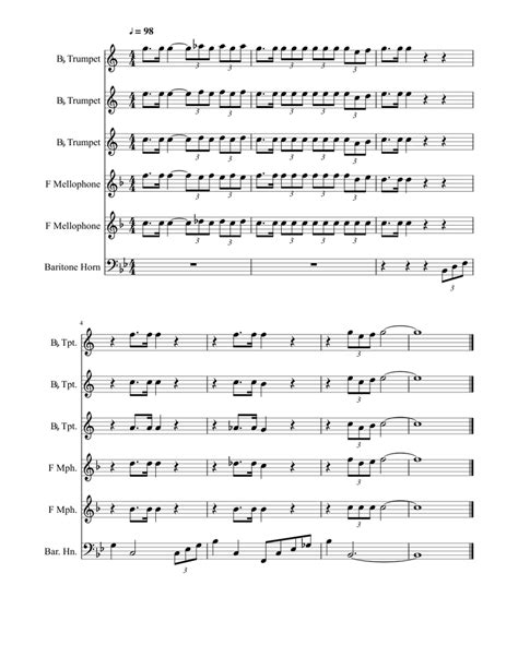 20th Century Fox Sheet music for Trumpet, French Horn | Download free ...