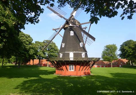 Solve DENMARK – Copenhagen – The Kastellet - Windmill jigsaw puzzle online with 450 pieces