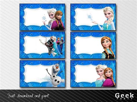 Frozen Name Tag Printables - Printable Templates