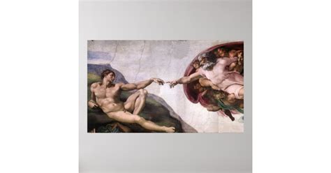 Creation of Adam Poster | Zazzle