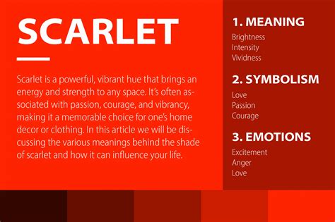 10 Meanings of Color Scarlet: Symbolizes Excitement and Confidence – CreativeBooster