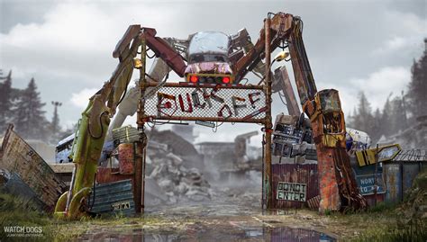 ArtStation - Watch Dogs - T-bone Junkyard concept art, Michel Donze