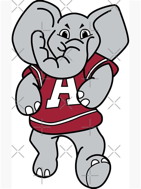 "Big Al Alabama mascot" Poster for Sale by bDesigned | Redbubble