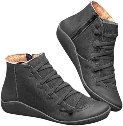 Women's Casual Arch Support Boots Waterproof Ankle Boots, 41% OFF