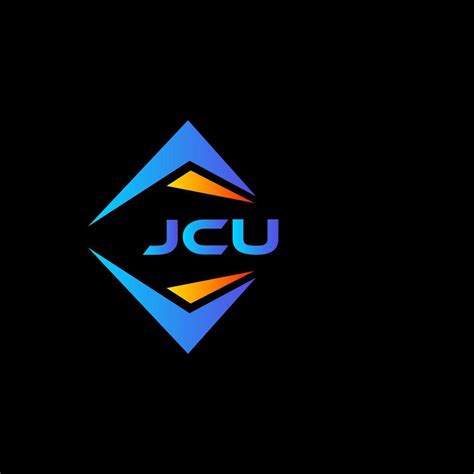 JCU abstract technology logo design on Black background. JCU creative initials letter logo ...