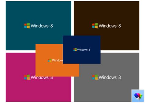 Metro Colors (colored logo) theme for Windows 8