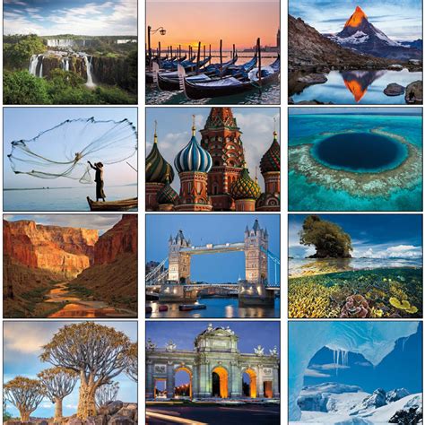 National Geographic World Scenes Calendar | ValueCalendars.com