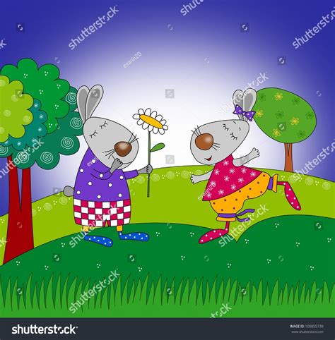 Happy Birthday Cartoon Characters Stock Illustration 109855739 ...