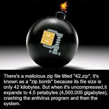 the dreaded zip bomb | Zip Bomb | Know Your Meme