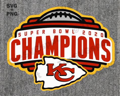 Kansas City Chiefs Super Bowl 2020 Champions SVG & Cut File | Etsy