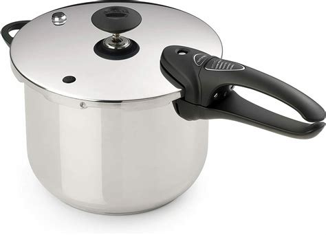 Presto 01365 6-Quart Stainless Steel Pressure Cooker, Deluxe