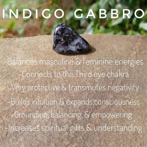 Indigo gabbro is a high energy & spiritually gifted stone that enhances clairaudience ...