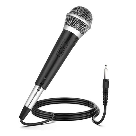 Wired Dynamic Microphones, Professional Handheld Mic Microphones with 10ft Cable with 1/4" Mic ...