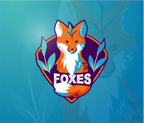 Premium Vector | The little fox mascot logo of with text in vector illustration