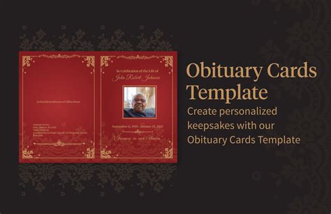 Obituary Cards Template in Illustrator, Word, PSD - Download | Template.net