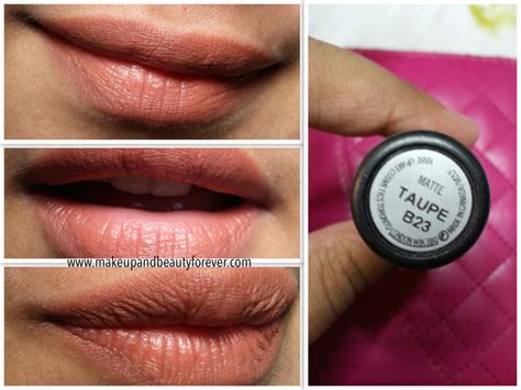 MAC Matte Lipstick Taupe Review, Swatches and LOTD