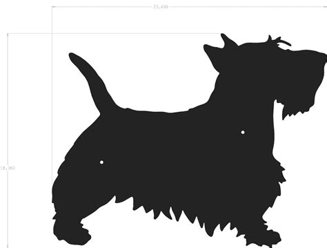 Dog Silhouette - Scottie