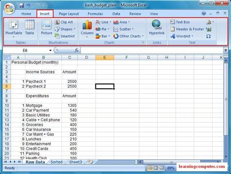 Microsoft Excel Insert Tab Tutorial - Learn MS Excel Insert tab | IT ...