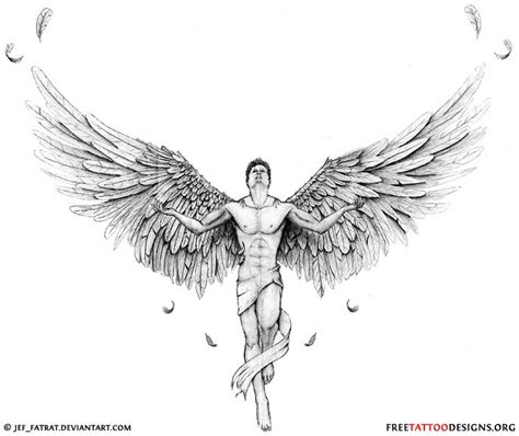 Angel Tattoos | Angel Wings, Guardian Angel and St Michael Designs