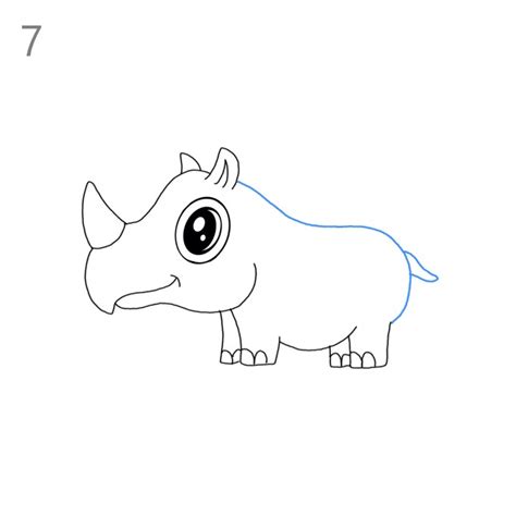 How to Draw a Rhino - Step by Step Easy Drawing Guides - Drawing Howtos