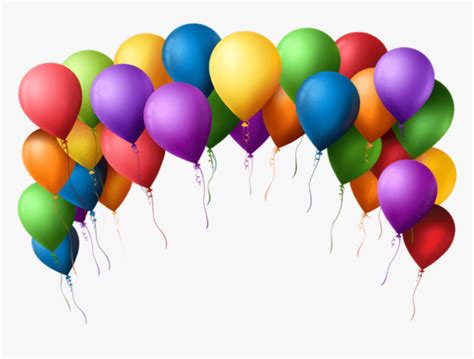 Balloons Background Png - Transparent Background Birthday Balloons, Png Download , Transparent ...