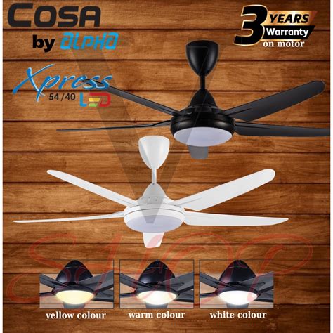 ALPHA COSA 54" XPRESS 5B/54 5 BLADE 4 SPEED CEILING FAN WITH REMOTE CONTROL | Shopee Malaysia