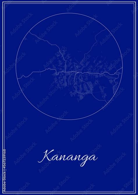 A map of Kananga,Congo (Kinshasa) that shows roads and lanes, downtown ...