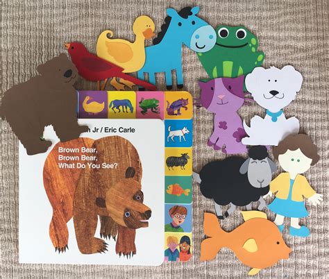 Brown Bear, Brown Bear Storybook Character Props Felt / Flannel Board ...