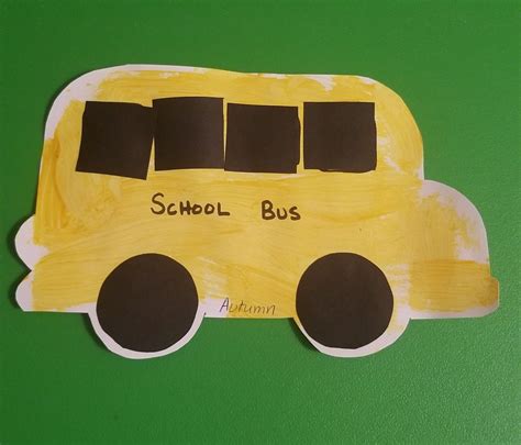 Paper plate school bus craft – Artofit