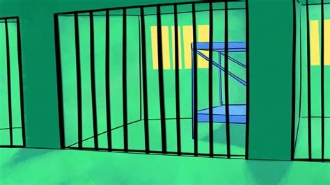 Jail Cell Cartoon : Dog Bars Behind Cell Clipart Prison Djart Jailed Illustration Wackystock ...
