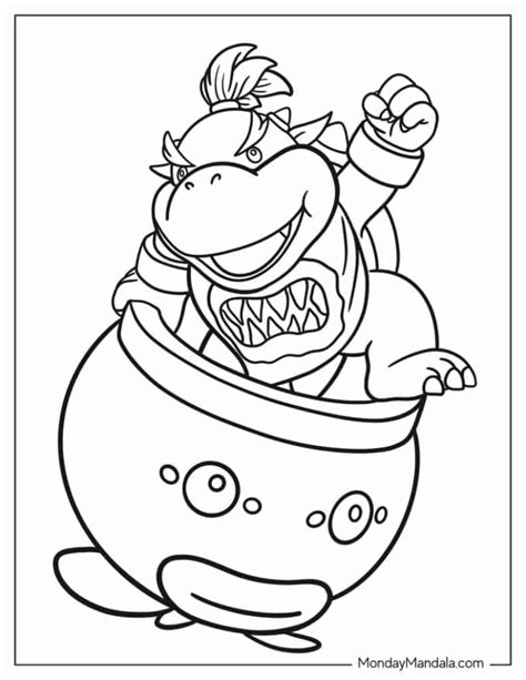 Super Mario Bros Bowser Coloring Pages