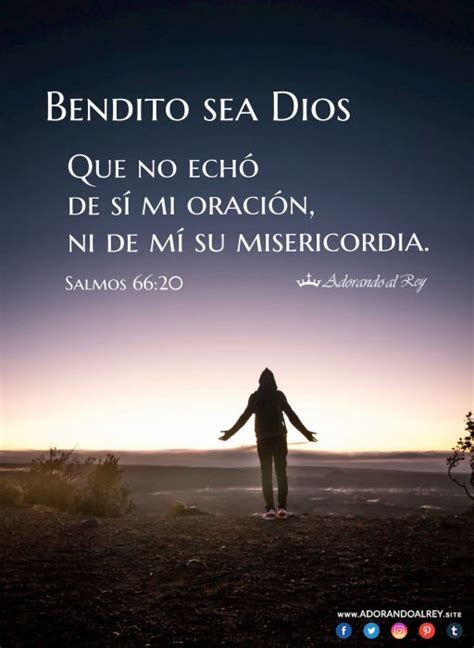 Salmo 66:20 ️ Bendito sea Dios ️ Adorando al Rey