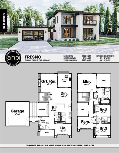 Modern Houses Blueprints | Modern house floor plans, House blueprints, Modern style house plans